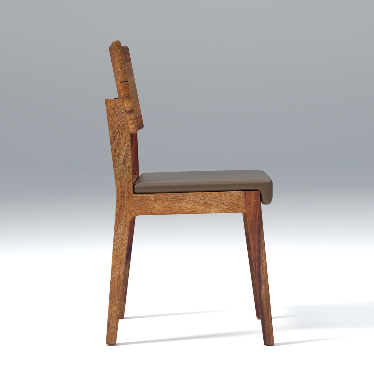 Resonance Sheesham Wood Dining chair In Reddish Walnut