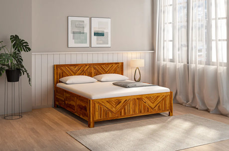Sheesham Wood Bed: Discover the Timeless Beauty of Natural Wood Furniture