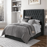 Sprucely King size Upholstered Bed in Beige Colour With Box Storage