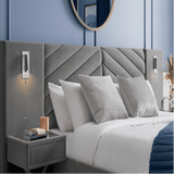 Moderna Upholstered Bed in dark blue Colour With Box Storage