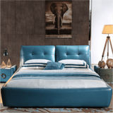 Majestique Upholstered Bed in blue Colour With Box Storage