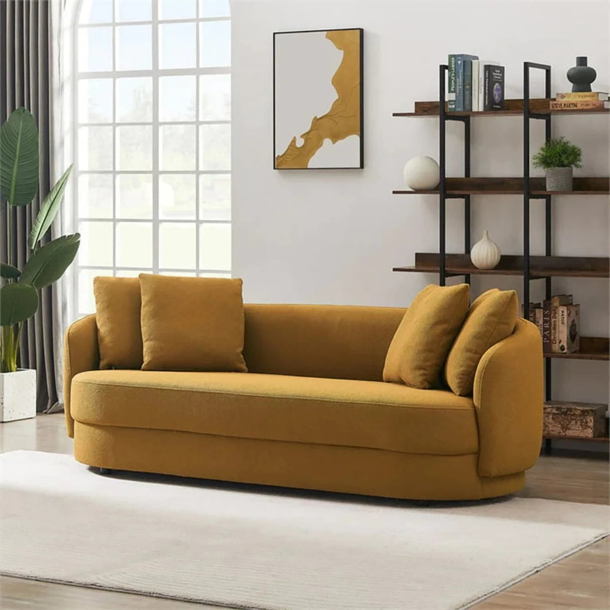 Tecido 3 Seater Sofa in brown colour