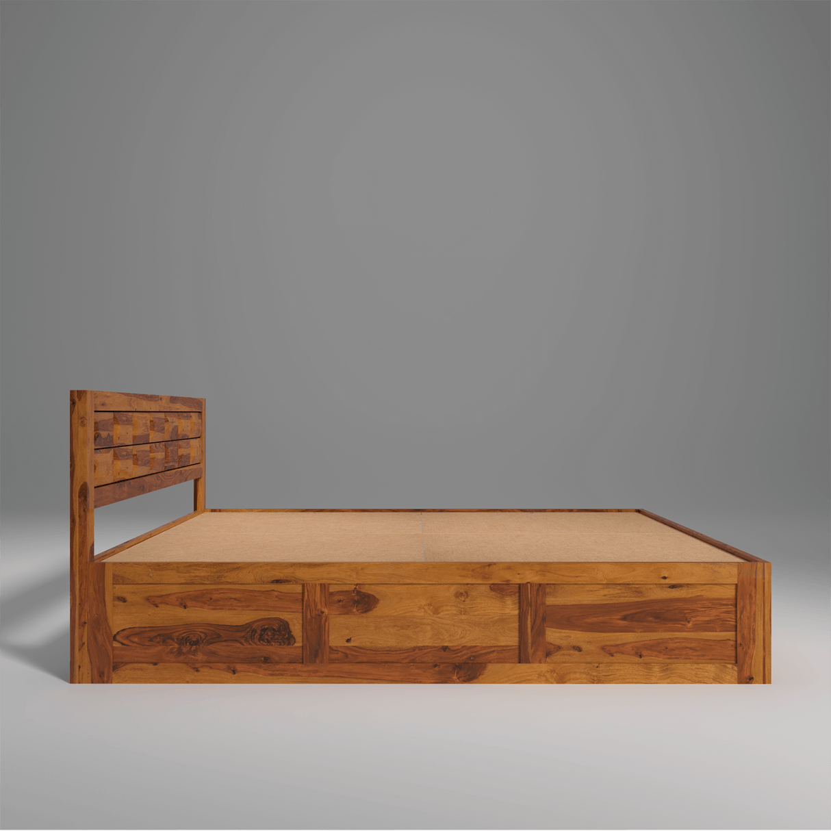 Arcadia Sheesham Wood Bed With Storage