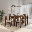 Oliver Mango Wood Dining set In Walnut