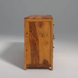 Arcadia Sheesham Wood Sideboard In Light Honey