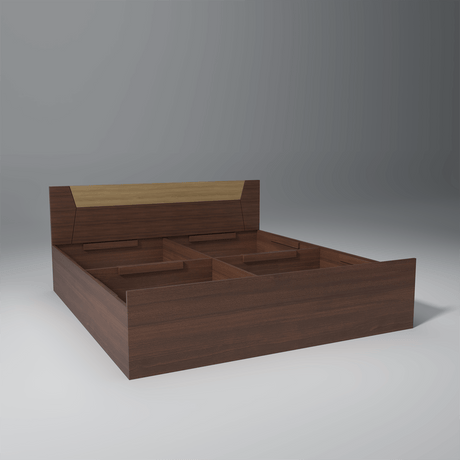 Slipan Engineered Wood Bed with Storage Bo