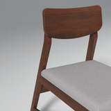 Ducasse Mango Wood Chair In Walnut Finish
