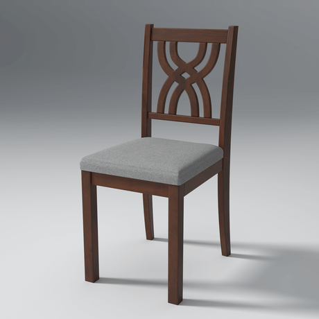 Oliver Mango Wood Chair In Walnut Finish