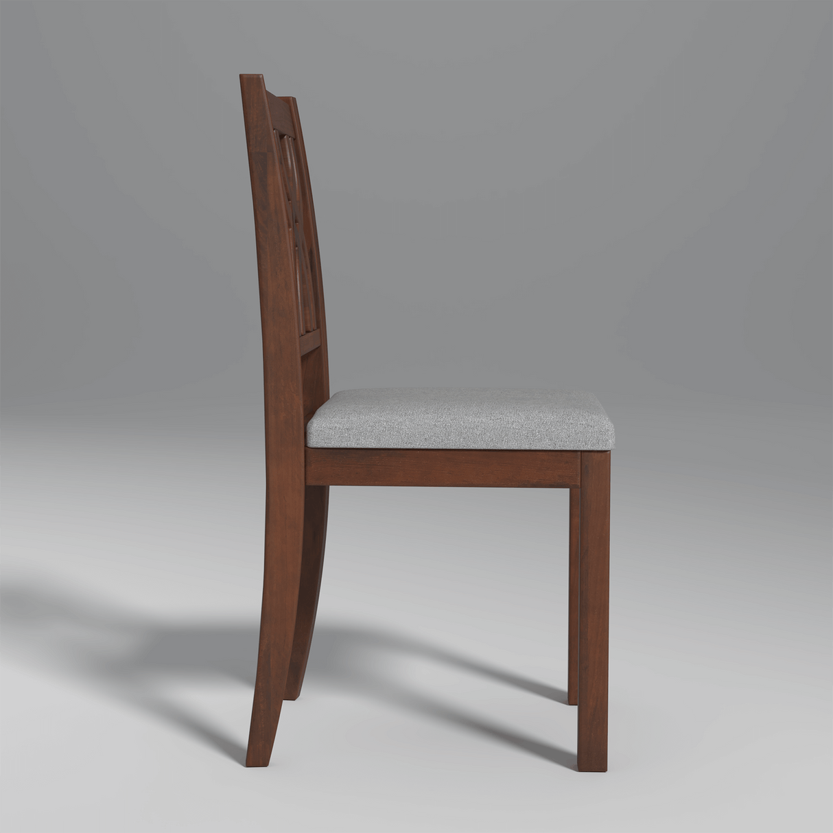 Oliver Mango Wood Chair In Walnut Finish