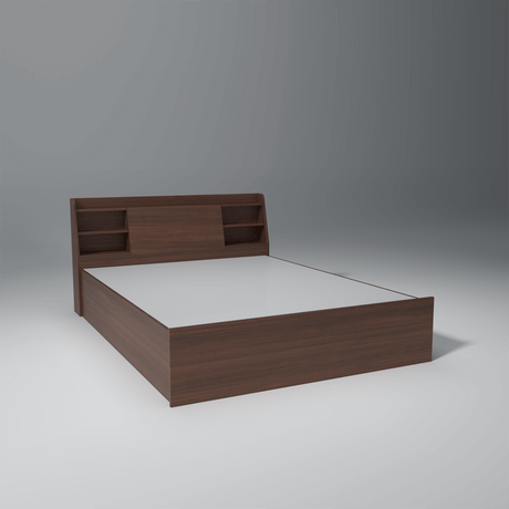 Slann Engineered Wood Bed with Storage Box 