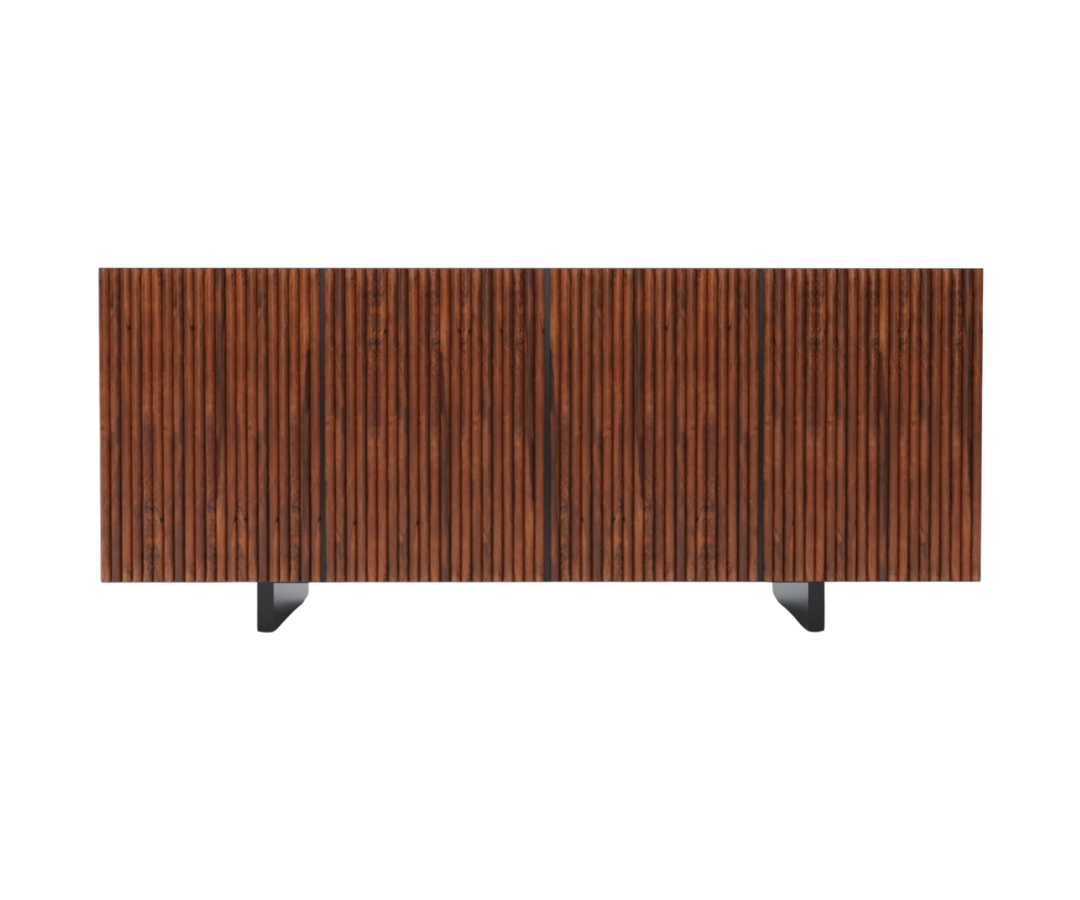 Elegante Solid Wood 4 Door Sideboard