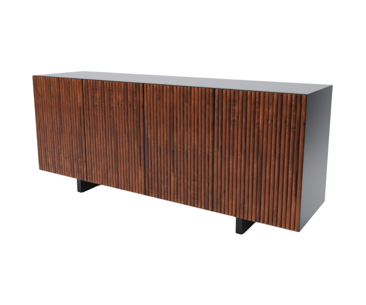 Elegante Solid Wood 4 Door Sideboard