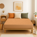 Premium Waterproof Mattress Protector – Soft & Breathable | Beige