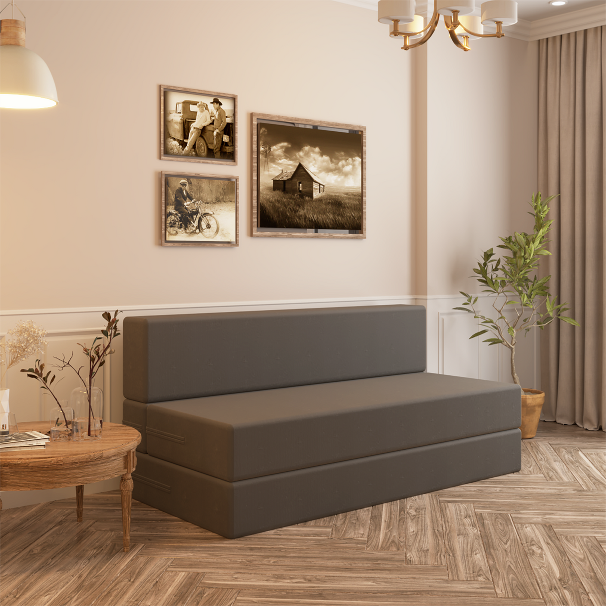 ComfortCraft Sofa Cum Bed for Living Room | 3 Seater Foldable Sofa Bed