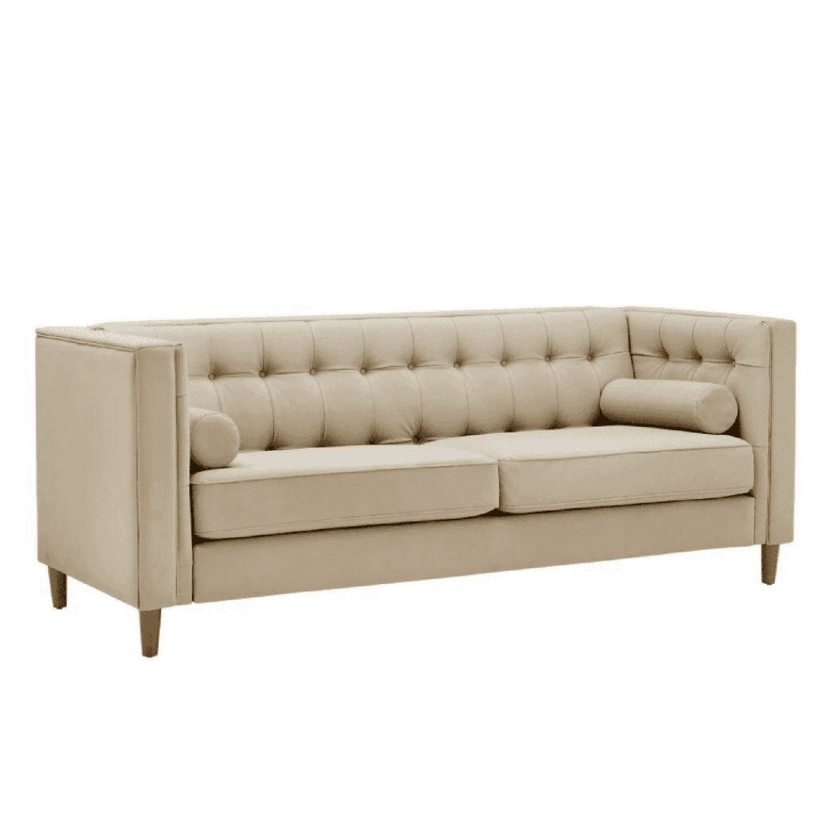 Brocade 3 Seater Sofa in Beige colour