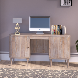 Chestnut Office Desk With Storage