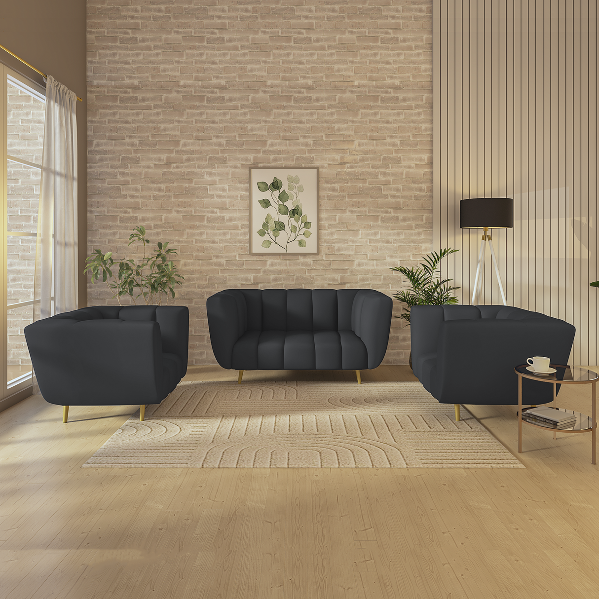 Mushy High Density Foam Sofa Set