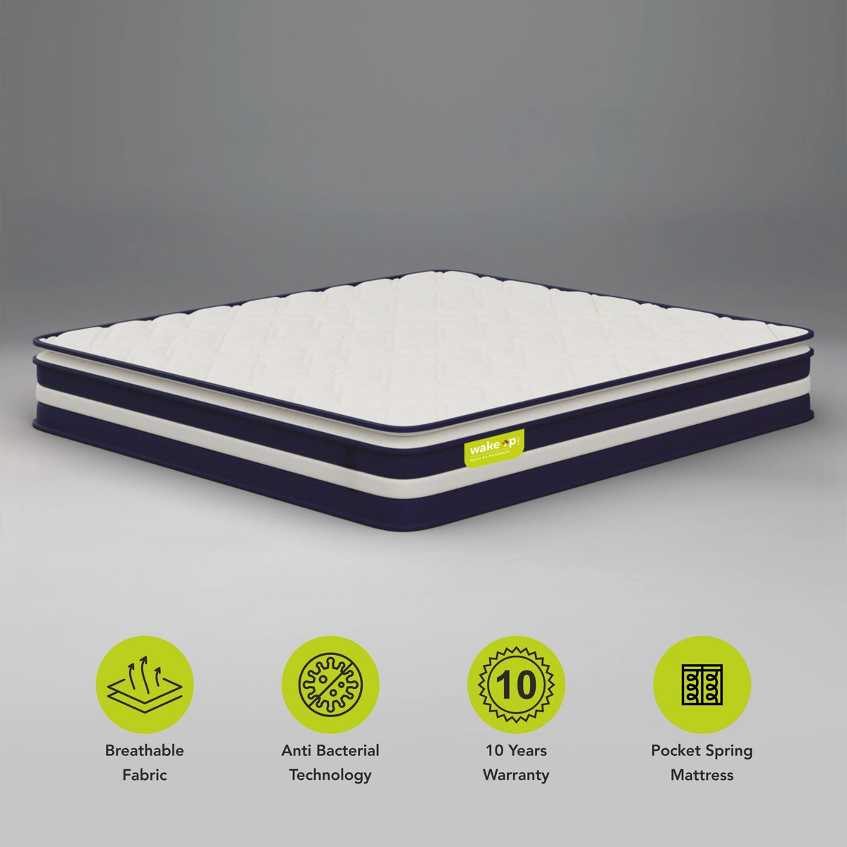 Smart Tech Pillow Top Hybrid Orthopedic Memory Foam and Pocket Spring Mattress