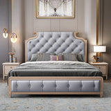 Willow Upholstered Bed in grey Colour With Box Storage