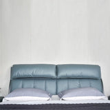 Ashburn Upholstered Bed in blue Colour Without Box Storage