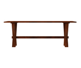 Charming X Leg Solid Wood Dining Set