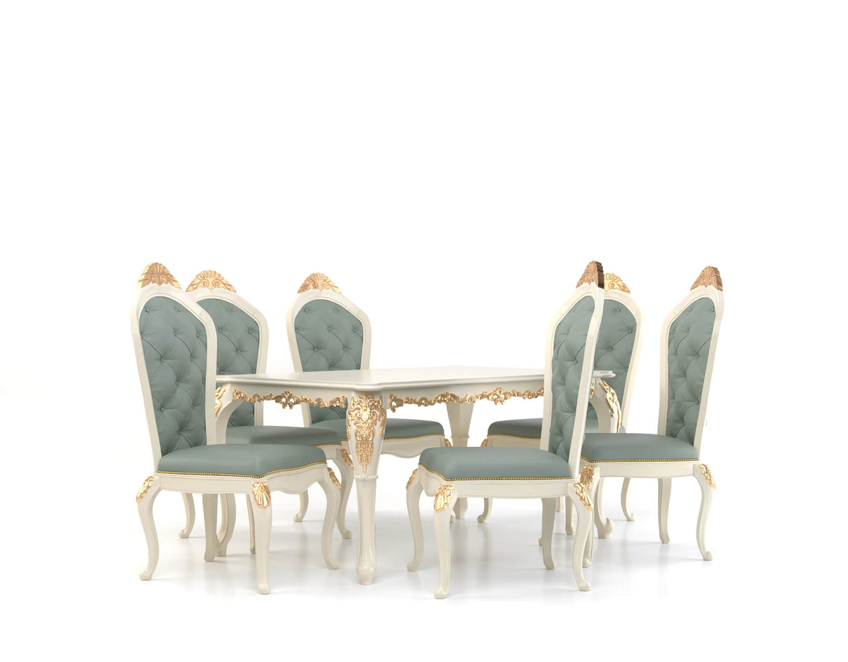 Exquisite Solid Wood Modern Luxury Dining Table