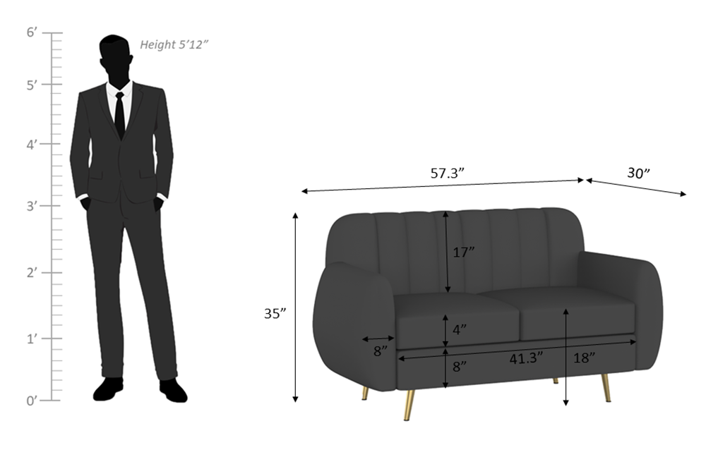 Hazy High Density Foam Sofa Set