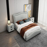 Trelar Upholstered Bed in teal Colour With Box Storage