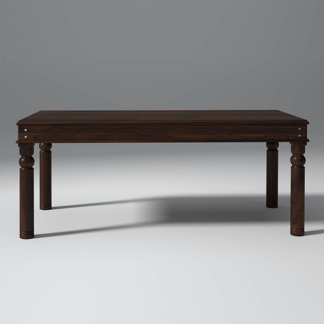 Adria Sheesham Wood Dining Table 6 Seater In Walnut