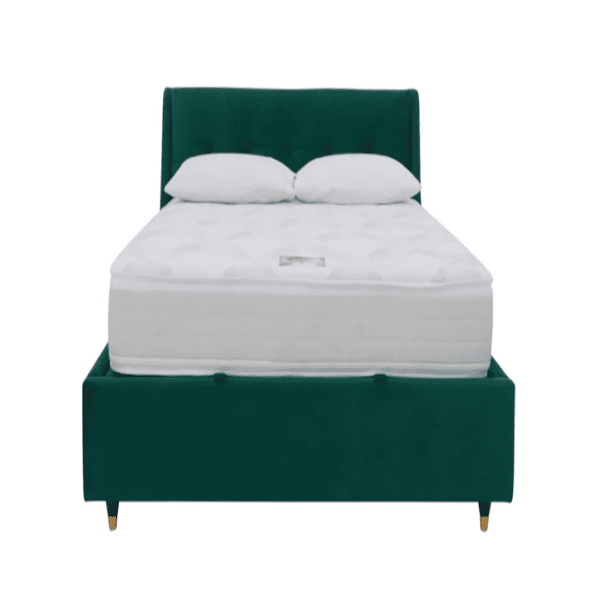 Luxuria Upholstered Bed in green Colour With Box Storage