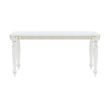 Carved White Dining Room Table | 6 Seater Dining Table