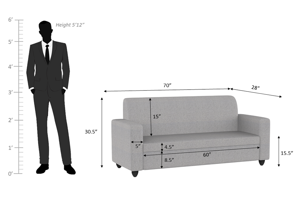 Cuddlr High-Density Foam Sofa Set