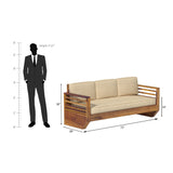 Plushify lounger Sofa Set with Coffee Table