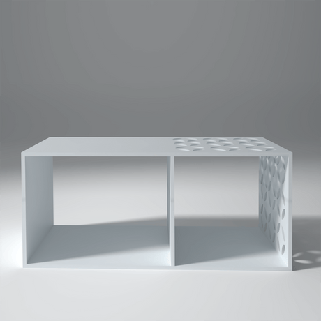 Sigma CNC MDF Coffee Table In White