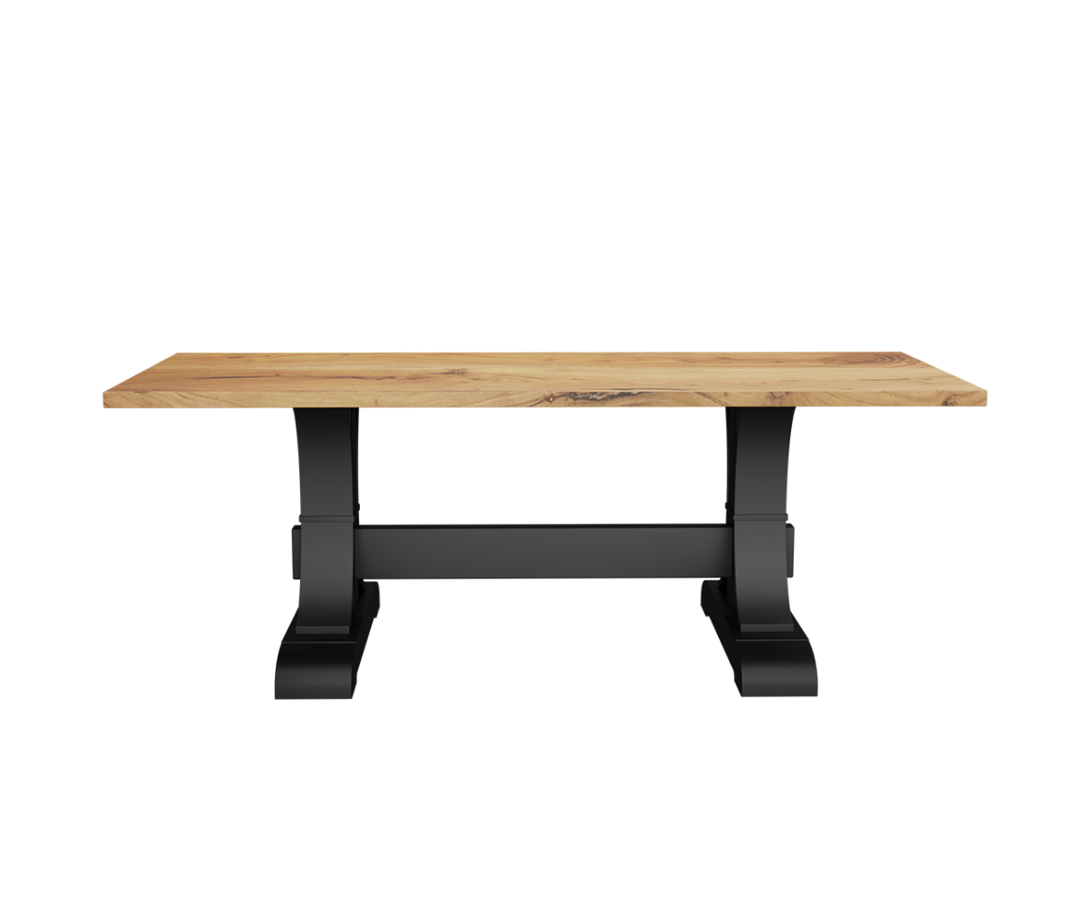 Merrick Solid Wood Dining Table with Upholstered Chairs