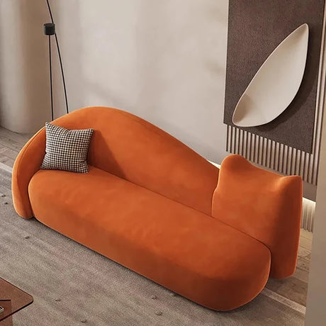 Ladderback 3 Seater Sofa in orange colour