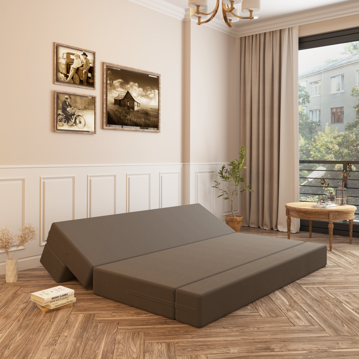 ComfortCraft Sofa Cum Bed for Living Room | 3 Seater Foldable Sofa Bed