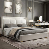 Alderglen King size Upholstered Bed in Grey Colour With Box Storage