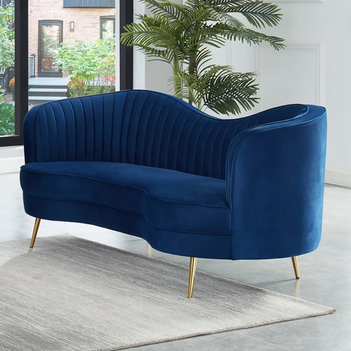 Canape 3 Seater Sofa in blue colour