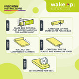 Wakeup India | Smart Tech Pillow Top Mattress | Pocket Spring with Softy Foam | 10 Years Warranty | Medium Firm