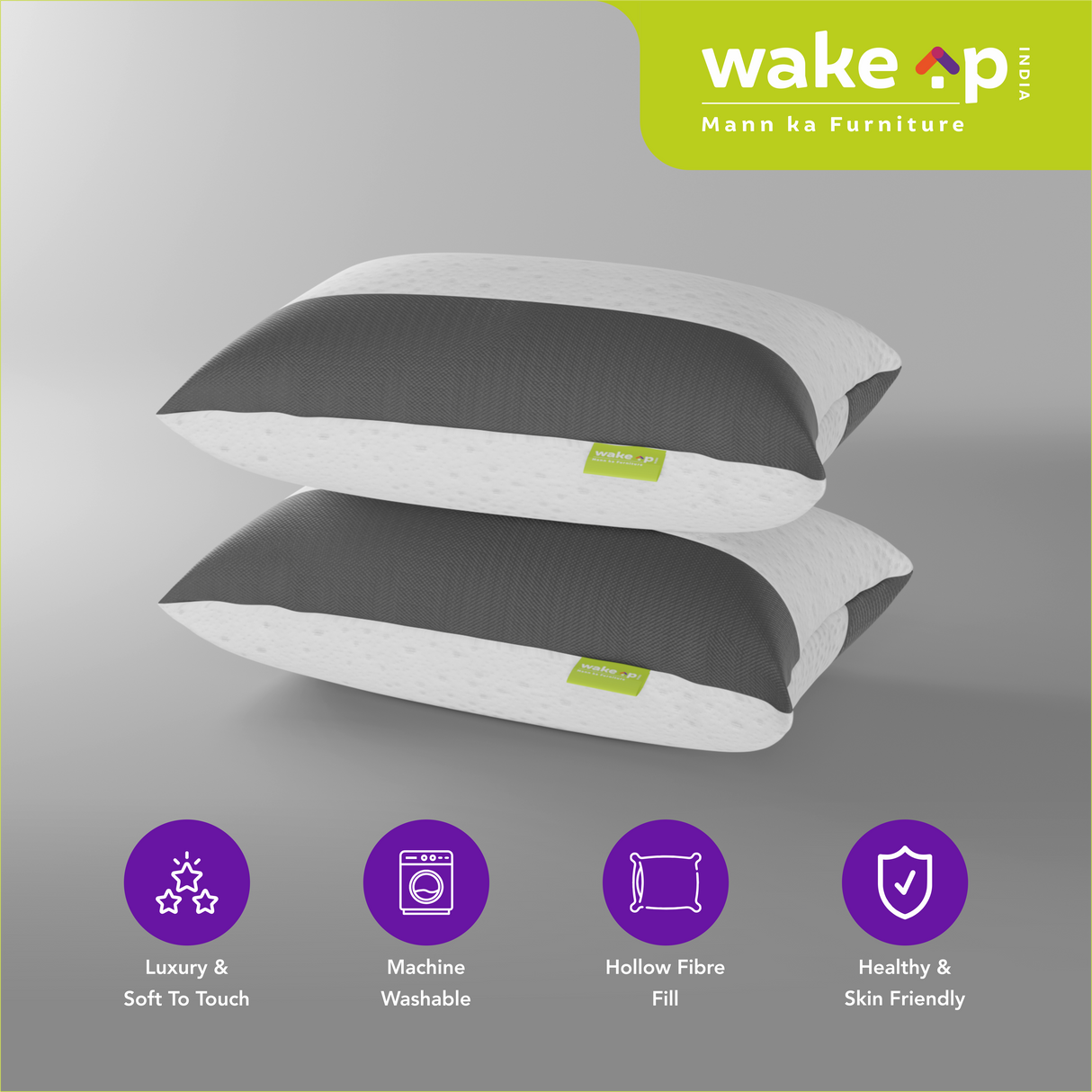 Beta Rest Fibre Pillow In White