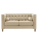 Brocade 3 Seater Sofa in Beige colour