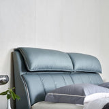 Ashburn Upholstered Bed in blue Colour Without Box Storage