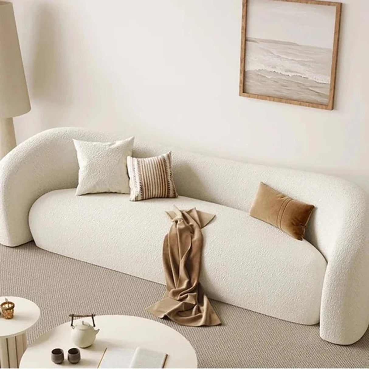 Tomenta 3 Seater Sofa in White colour