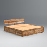 Serenity Aara Cut Bed Mango And Acacia Wood In Finish Natural