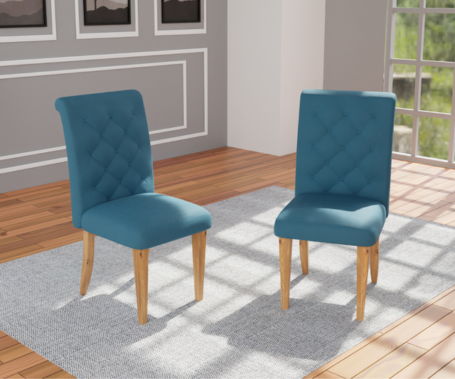 Palatial Upholstered Dining Chairs Set of 2