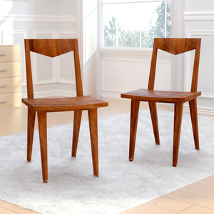 Classic Harmony Solid Wood Dining Chairs Set of 2