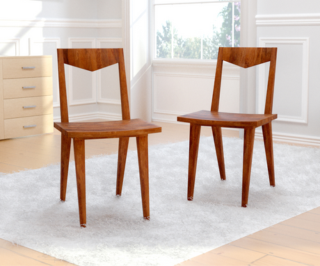 Classic Harmony Solid Wood Wood Chairs Set of 2