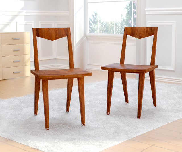 Classic Harmony Solid Wood Wood Chairs Set of 2