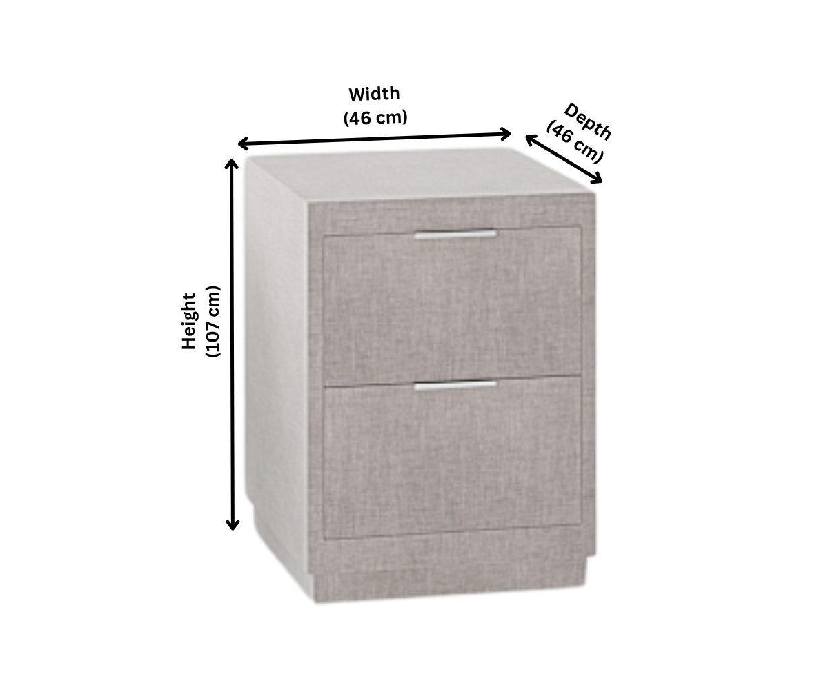 Wooden Bedside Table - Dimensions